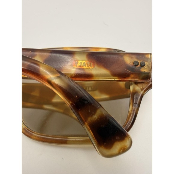 VINTAGE 50s/60s Rectangular  Acetate Sunglasses Made In Italy
